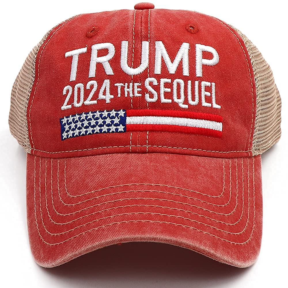 Trump Merchandise Donald Trump Hat 2024 MAGA Hat Make America Great Again Hat Trump 2024 Hat for Men Women, Oranger-s, 7-7 5/8