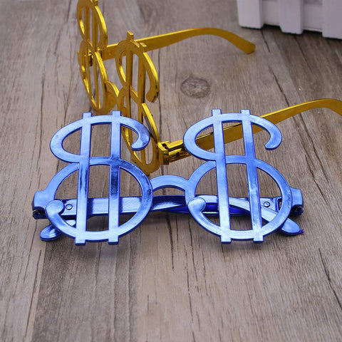 NUOBESTY Dollar Sign Sunglasses,12 Pack Party Glasses Party Favors Photobooth Eyewear Costume Prop(Random Color)