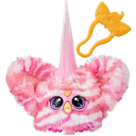 Furby Furblets Bub-Lee Mini Electronic Plush Toy with Sounds for Kids, Interactive Talking Collectible, Soft to the Touch