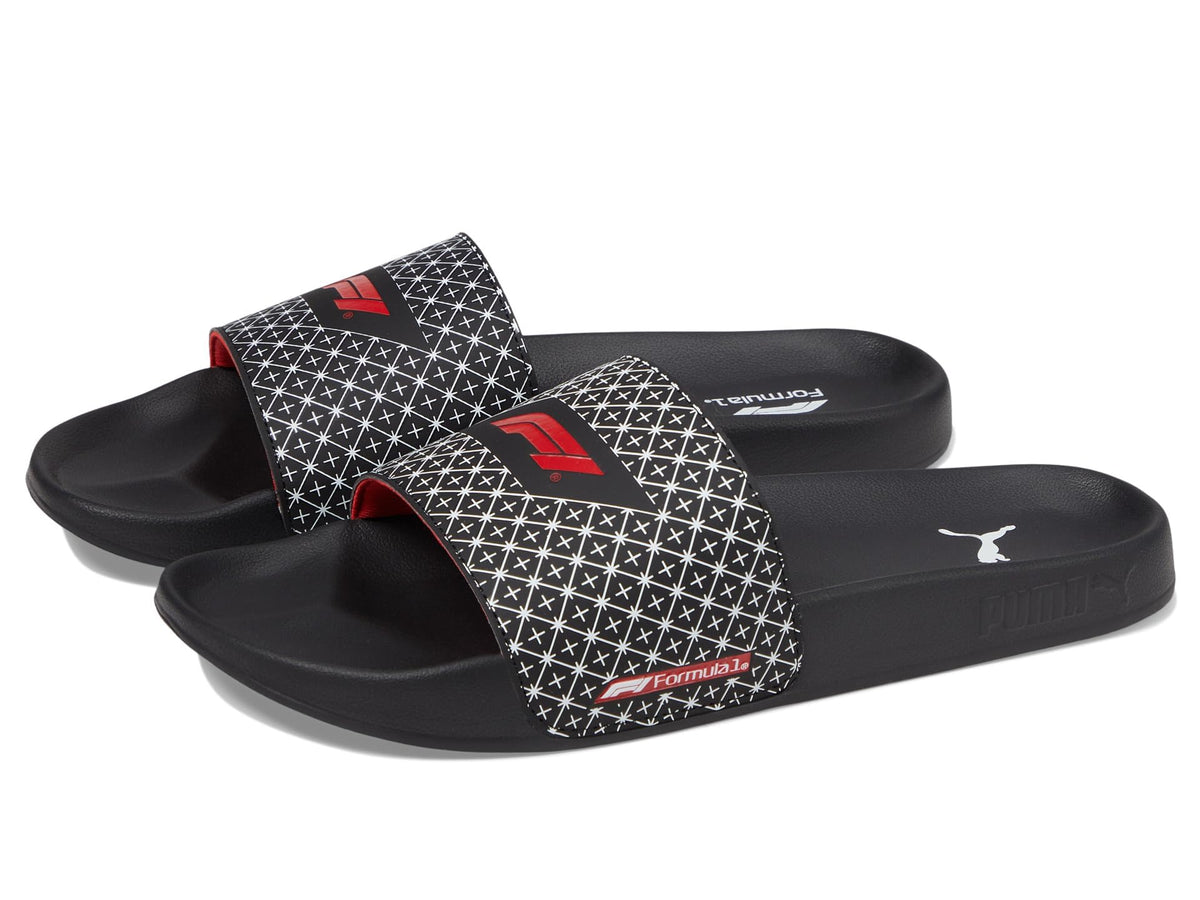 PUMA Men's F1 Leadcat 2.0 Slide Sandal Black-Pop Red, 12