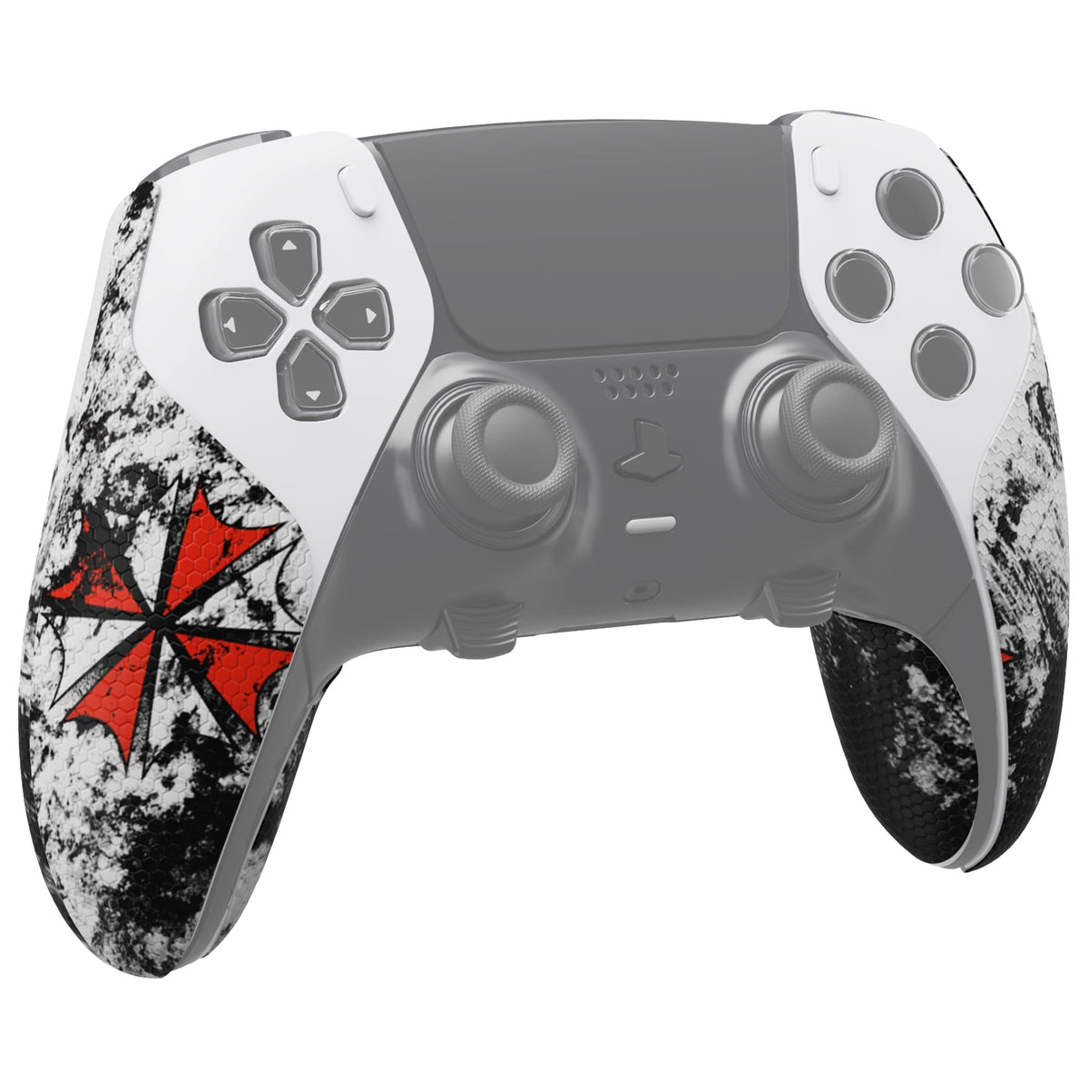 PlayVital Anti-Skid Sweat-Absorbent Controller Grip for ps5 Edge Wireless Controller, Professional Textured Soft PU Handle Grips Anti Sweat Protector for ps5 Edge Controller - Biological Hazard