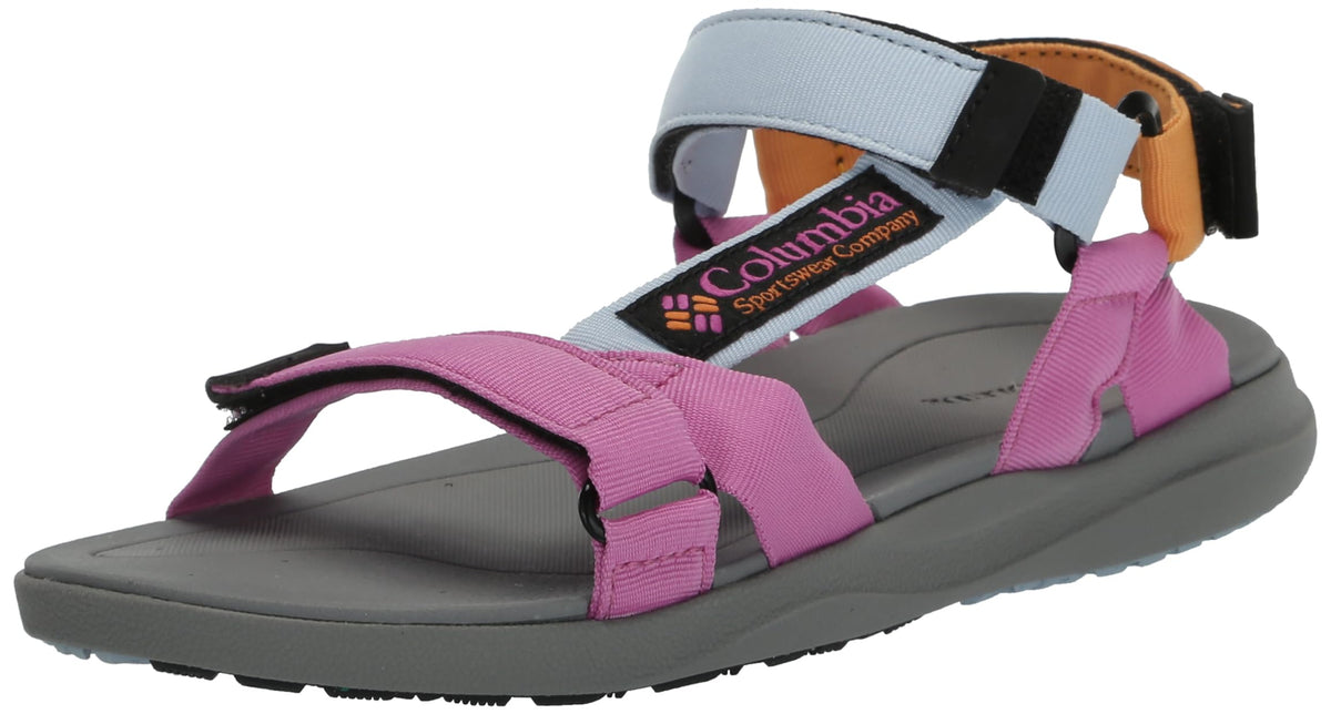 Columbia Women's Globetrot Sandal, Whisper/Berry Patch, 8
