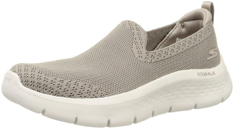 Skechers Women's GO Walk Flex-Bright Summer Sneaker, Taupe, 6.5