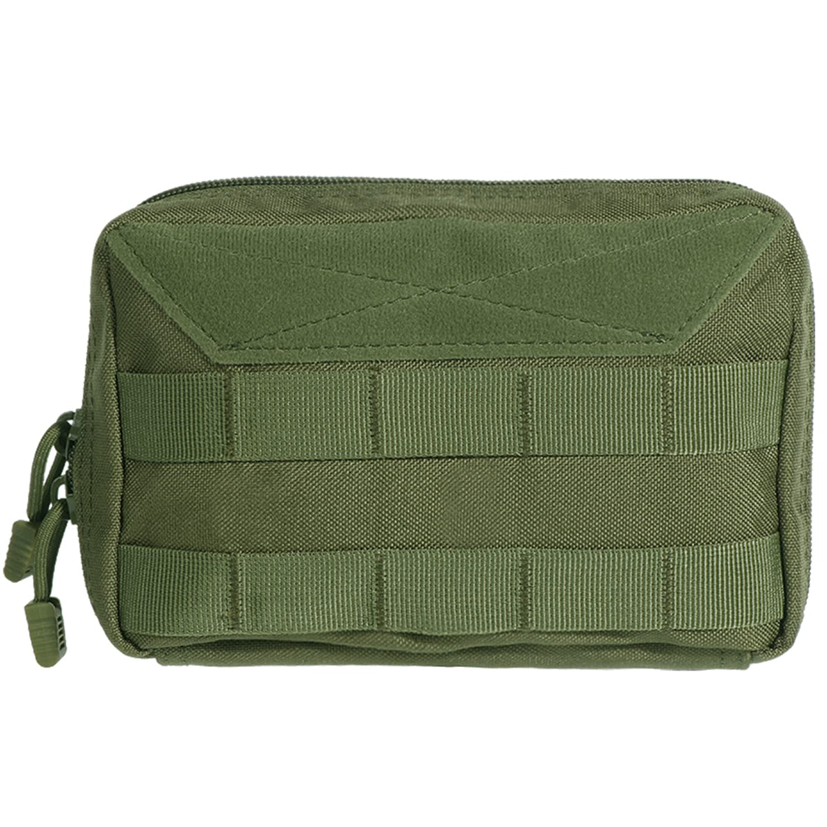 Kyrio Tactical Molle Pouch, EDC Pouch Compact Utility Pouch Multipurpose Admin Pouch Nylon Zipper Waist Bag EDC Gadget Waist Bag Organizer (A-Green)