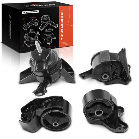 A-Premium 4PCS Engine Motor Mount and Transmission Mount Set Compatible with Kia Spectra 2007-2009 2.0L, Spectra5 2007-2008 2.0L, Automatic Transmission, Replace# 219102F150, 218302F300