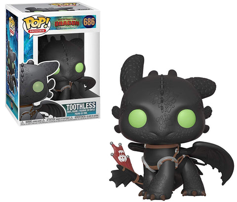 POP Funko How to Train Your Dragon 3: The Hidden World - Toothless Vinyl Figure (Includes Compatible Box Protector Case)