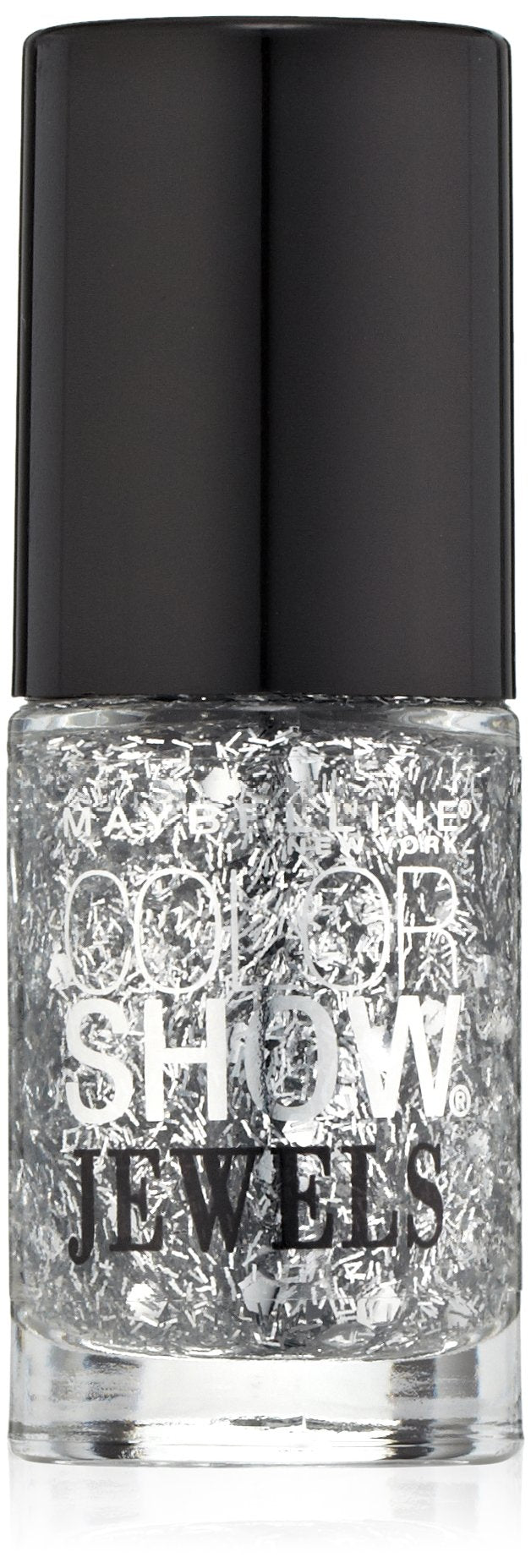 Maybelline New York Color Show Jewels Nail Lacquer Top Coat, Platinum Adorn, 0.23 Fluid Ounce