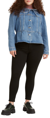 Levis Women's Mile High Super Skinny Jeans, Black Galaxy, 29W/28L