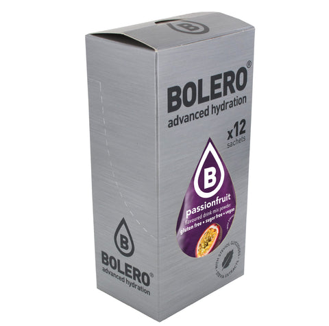 BOLERO - Passion Fruit Flavored, Sugar Free and Low Calorie Powdered Drink Mix, Makes 16oz for Strong Flavor or 32oz for Mild Flavor, 36 Small Sachet Singles-To-Go - Europe's Favorite Drink Mix