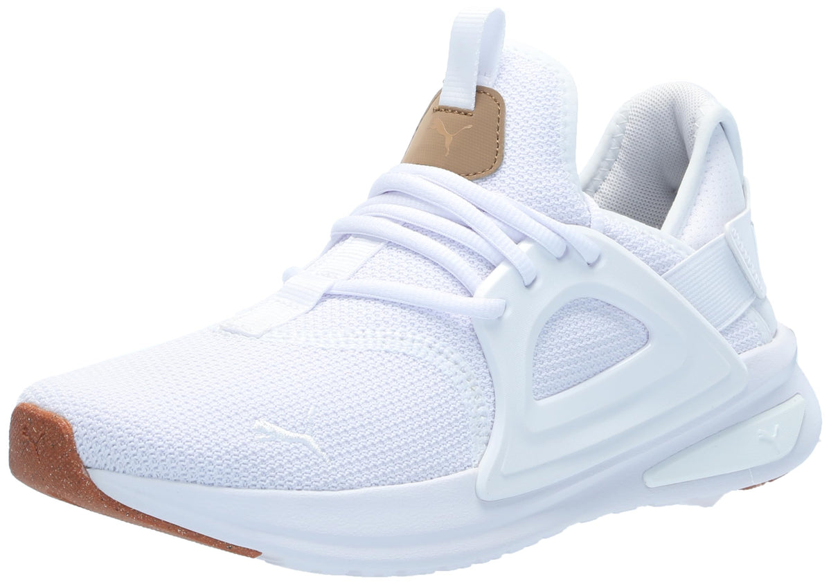 PUMA Men's Softride Enzo Evo Cross Trainer Sneaker, Mix Knit White-Toasted, 10