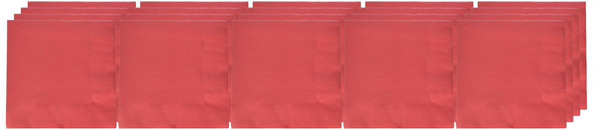 Amscan 3-Ply Dinner Napkins Party Supplies, One Size, Apple Red