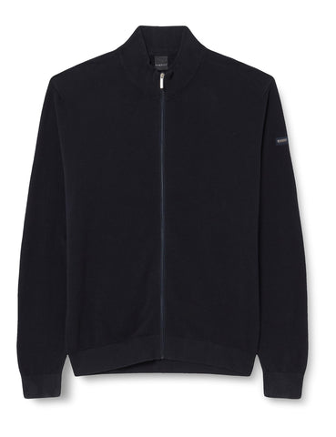 bugatti Men's 7600-95512 Cardigan Sweater, Marine-390, S