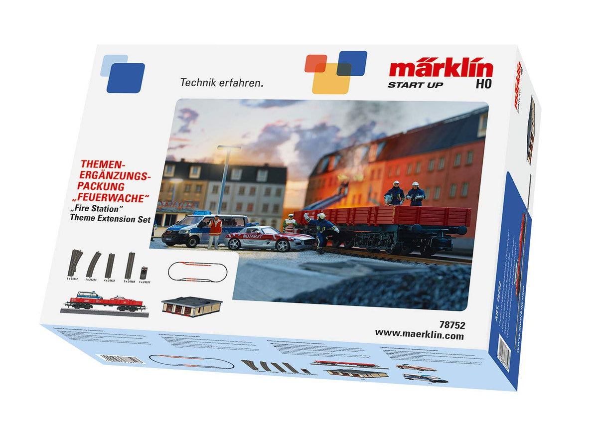MÃ¤rklin 78752 Start Up - Themed Supplement Pack Fire Station, Track H0