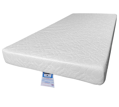 Baby Toddler Cot Bed Fully Breathable Foam Mattress & Waterproof Cover (120 x 60 x 13)