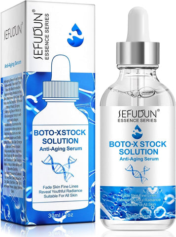 Boto-x Stock Solution Facial Serum 30ml, Boto-x Stock Anti Aging Serum For Face, Instant Face Tightening Boto-x, Reduce Fine Lines, Wrinkles, Boost Skin Collagen, Hydrate & Plump Skin