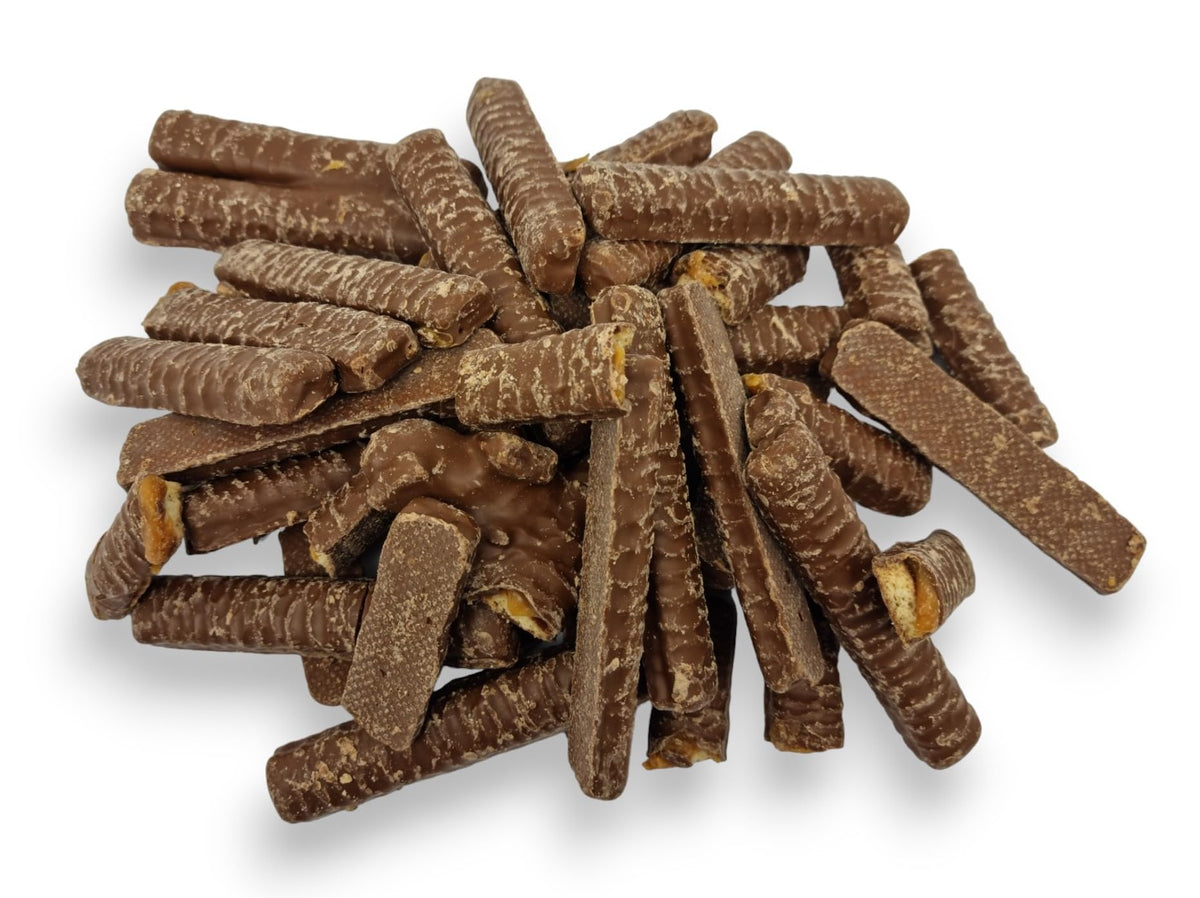 BROKEN CHOCOLATE & CARAMEL BROKEN BISCUITS (1.1kg) - Snack Chocolate Biscuits Bulk Multipack | Fun Size Chocolate Bars, Malted Milk Biscuit | Broken Biscuits For Christmas Biscuit gift