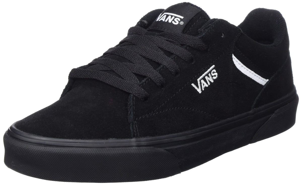 Vans Men's Sneaker, Suede Black Black, 9.5