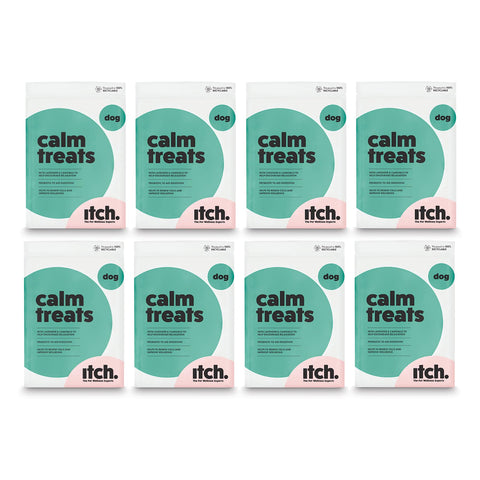Itch | Calming Treats for Dogs | Grain-Free with Lavender, Camomile and Probiotics for Natural Relaxation | 8-Pack