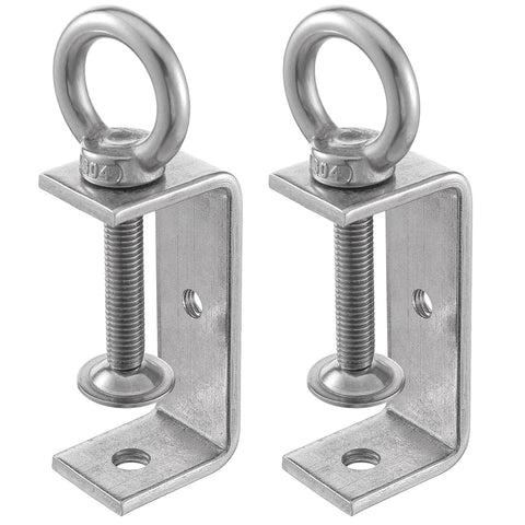 C Clamp Stainless Steel 2 x 75 mm C Clamps Screw Clamp Adjustable Jaw Openings Carrier Clamp Fixing Pliers Table Clamp Carrier Clamp Mounting Clamp for Woodwork Welding Carpentry