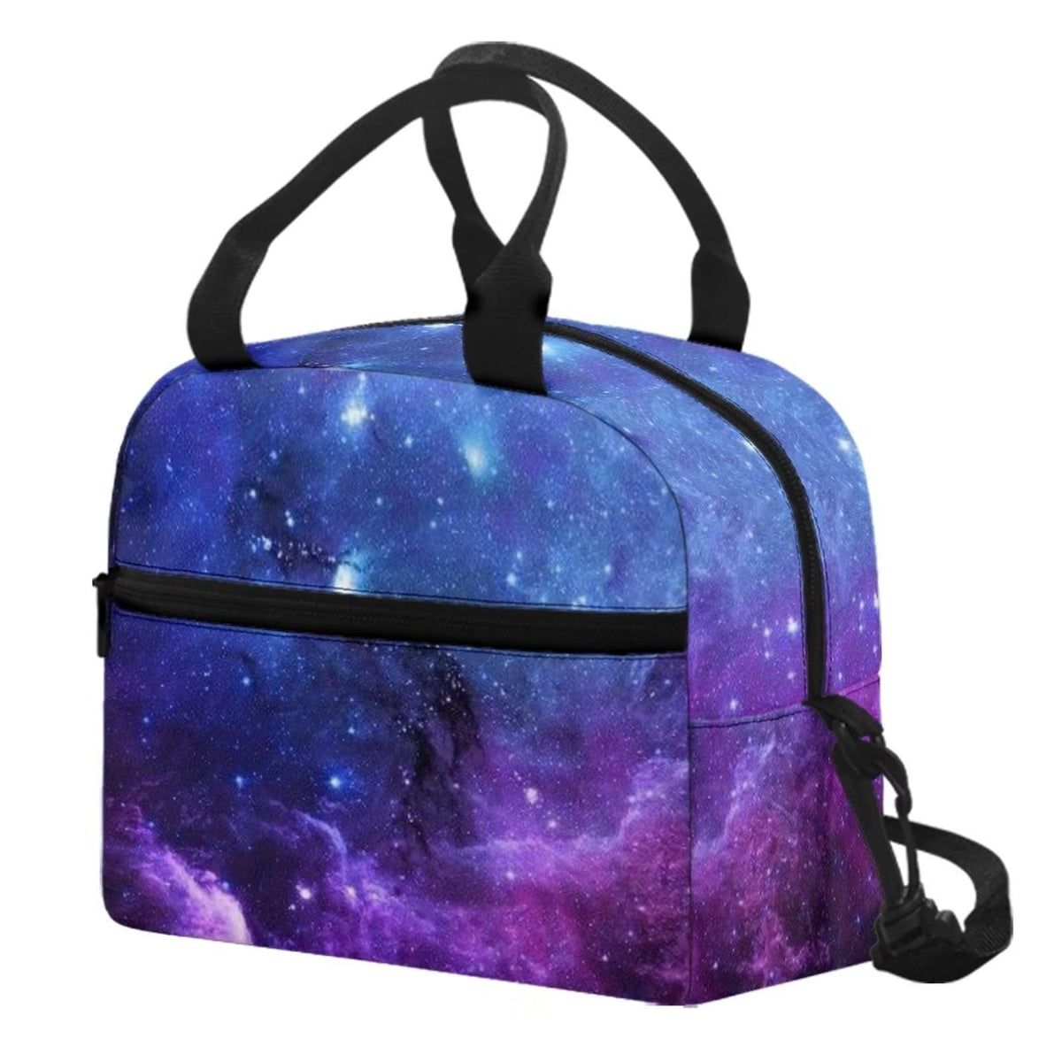 HELLHERO Insulated Lunch Bag for Women Men Girls Boys Lunchbag Galaxy Crossbody Lunch Box Purse Leakproof Freezable Cooler Bag Meal Bento Bags Office Work School Picnic Beach