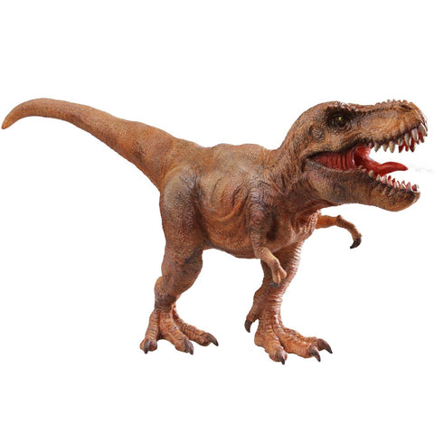 RECUR Tyrannosaurus 13" Long Realistic Jurassic Toys, Wildlife Dinosaur, Toy Model, Ages 3+, Brown