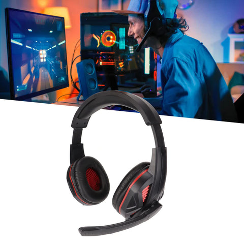 Gaming Headset with Microphone, Over Ear Gaming Headphone Stereo Sound Headset, 3.5mm Audio Jack Noise Cancelling Headphones Wired for Switch for PS4 for PS5 Laptop PC