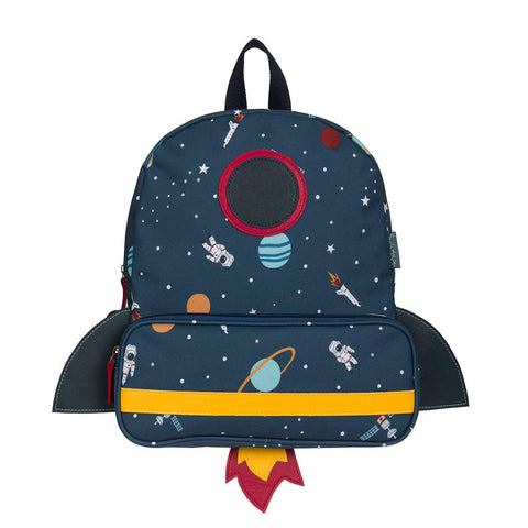 Sophie Allport Kids - Kids Backpack, Space, Wipe Clean Polyester, Adjustable Shoulder Straps - Childrens Rucksack