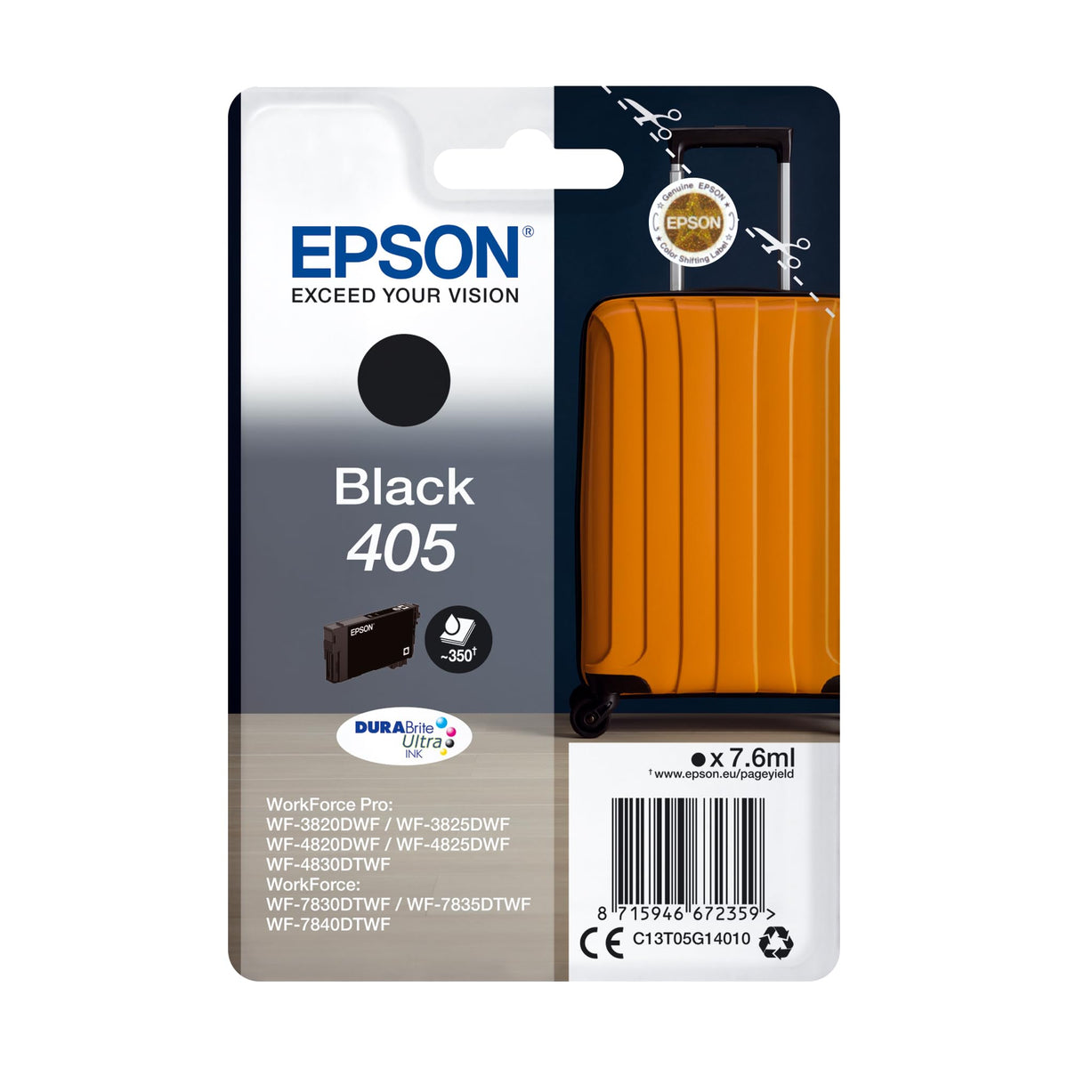 Epson C13T05G14010 Black Ink 10 ml 350 Pages