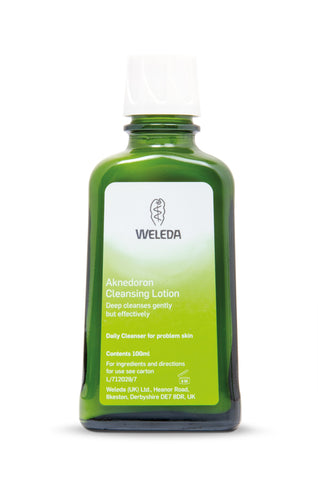 Weleda Aknedoron Cleansing Lotion, Tackles bacteria which cause spots, Problem Skin, Deep Cleansing & Purifying, Certified Natural, Organic, 100 ml