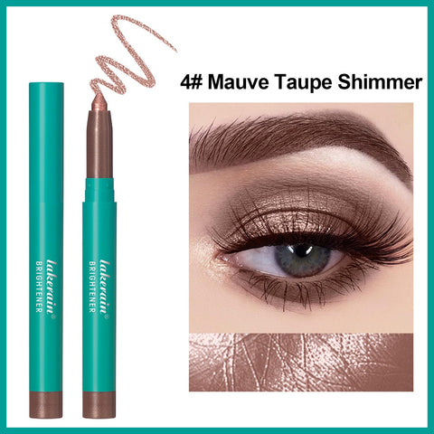 Erinde Eyeshadow Stick, Waterproof Eye Brightener Stick, Long Lasting Glitter Highlighter Eye Liner, Shimmer Creamy Eye Shadow Makeup Pencil, 04#
