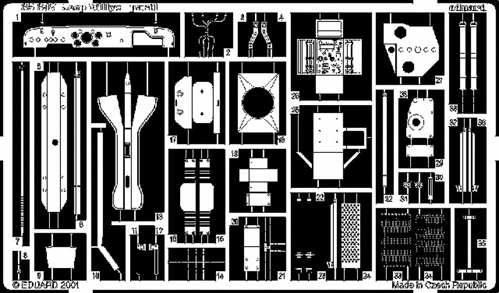 Eduard Accessories 35347 Jeep Willys MB 1/4t 4x4 Truck Photo Etched Kit