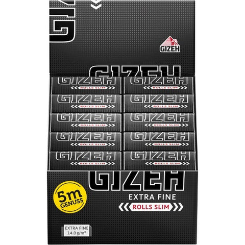 Gizeh 17265 Extra Fine Slim Rolls, 5 Metres, Box of 20, 12 x 6 x 4 cm