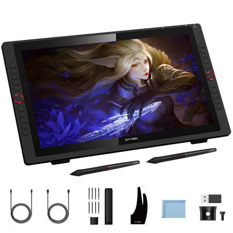 XP-PEN Artist24 Pro 23.8" Graphics Tablet 2K QHD Drawing Monitor with 8192-Levels of Pressure Sensitivity, Tilt Function, Support Windows &Mac