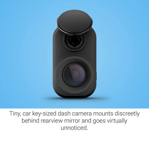 Garmin 010-02504-00 Dash Cam Mini 2, Tiny Size, 1080p and 140-degree FOV, Monitor Your Vehicle While Away w/ New Connected Features, Voice Control, Black
