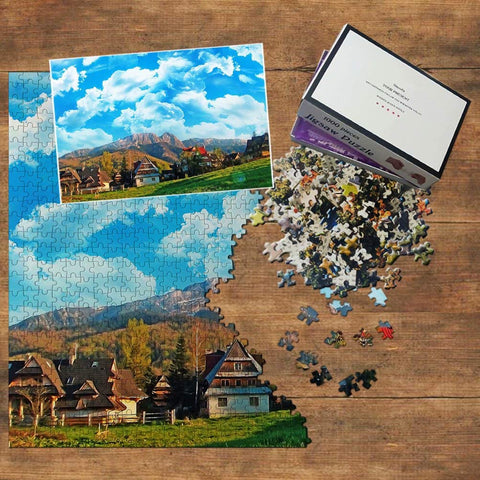 Poland Jigsaw Puzzle 1000 Piece Poland Zakopane Puzzle Travel Souvenir Wooden