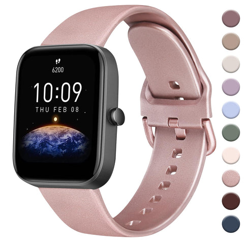AK Band for Amazfit GTS 4 / GTS 4 Mini / GTS 3 / GTS 2 / GTS 2e / GTS 2 mini / GTS / GTR mini Bands, 20mm Soft Replacement Sport Strap for Amazfit Bip 3 / Bip 3 Pro / Bip U Pro / Bip / Bip Lite / Bip