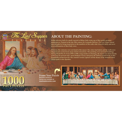 MasterPieces 1000 Piece Jigsaw Puzzle for Adults, Family, Or Kids - The Last Supper - 13"x39"