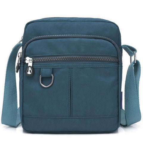 GFM® Womens Nylon Waterproof Cross Body Shoulder Bag -S1-Denim Blue - (NCB-9925-JNSNL)