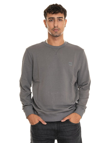 BOSS Men's Westart Sweatshirt, Dark Grey29,