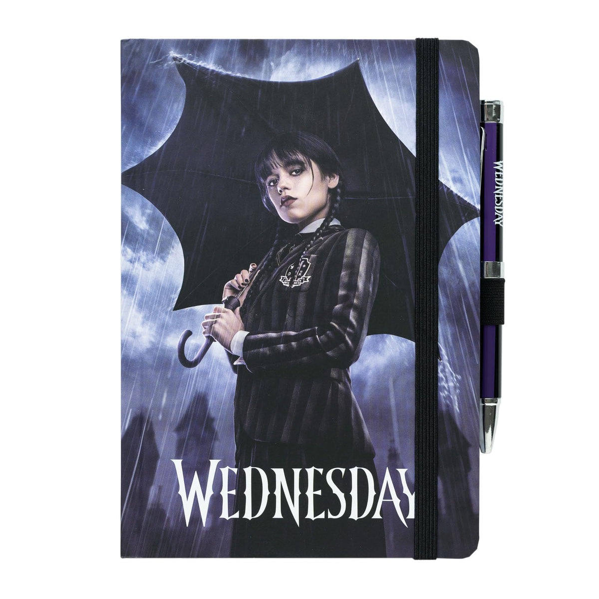 Grupo Erik Wednesday Premium A5 Notebook With Projector Pen | Notebooks A5 | Notepads A5 | A5 Notepad | Wednesday Addams Gifts | Cool Gifts