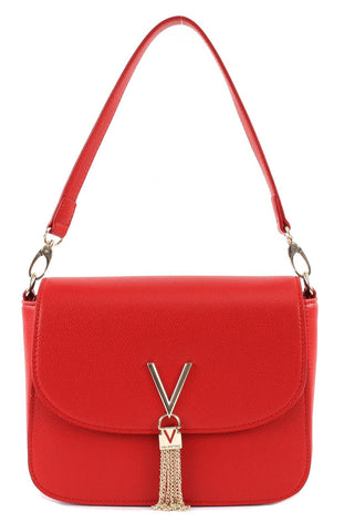 Valentino by Mario Valentino Womens Divina Satchel Red (Rosso)