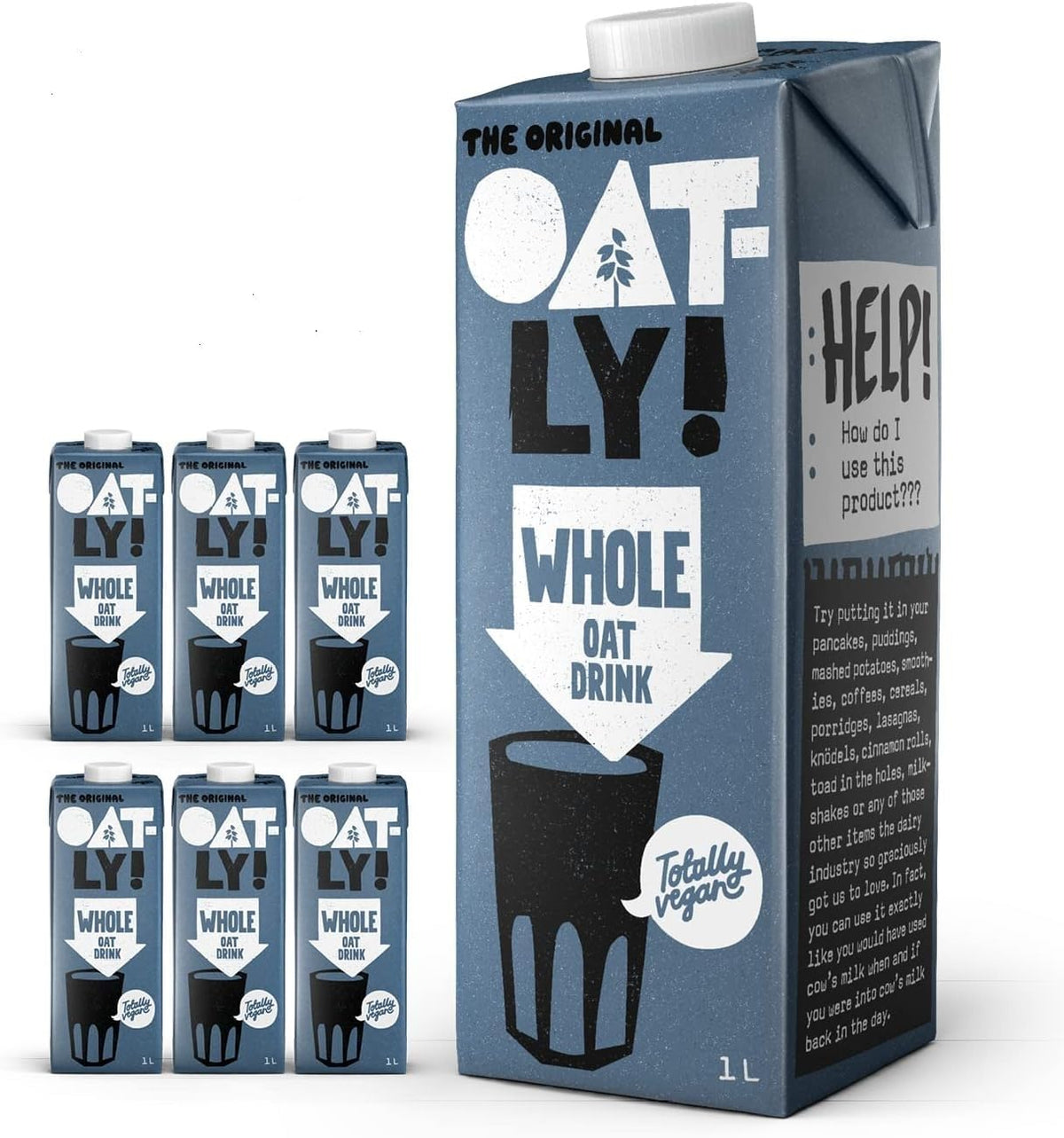 Oatly Whole Oat Drink 1 Litre (Pack of 6)