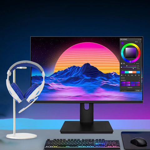 Gaming Headset, USB Plug Dual 3.5mm Plug Flexible Adjustable Volume Noise Filtering Wired Headset for Laptop