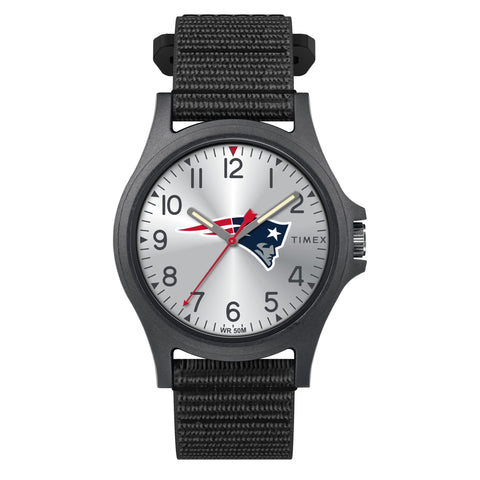 Timex Men's NFL Pride 40mm Watch - New England Patriots with Black FastWrap Strap