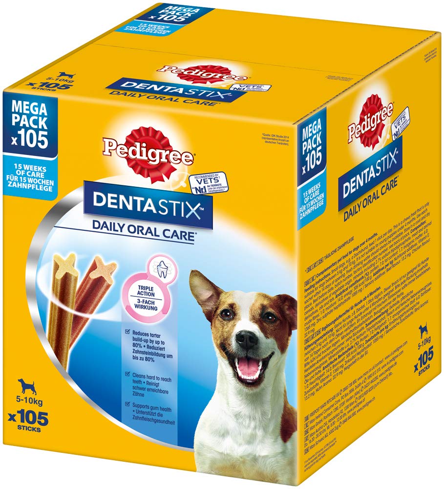 Mars Pedigree Dentastix Daily Oral Care Dental Chews Small Breed (105 Sticks)