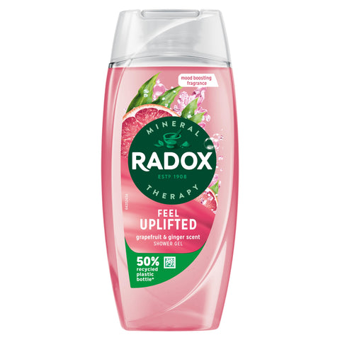 Radox Mineral Therapy Feel Uplifted Shower Gel with Grapefruit & Ginger Scent - 225 ml (Pack of 6)