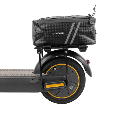 MotuTech Scooter Bag for Xiaomi M365 1S Pro 2 Mi 3 Electric Scooter, Large Capacity Waterproof Storage Rack Bag with Waterproof Cover, Reflective Strips, Velcro Strap