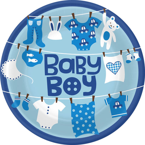 Cute As a Button- Boy Lunch Plates