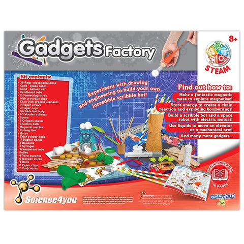 PlayMonster Science4you - Gadgets Factory - Create 15 Exciting Gadgets - Fun, Education Activity for Kids Ages 8+