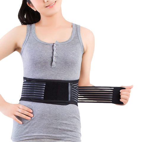 KkaFFe Back Support with Magnet, Tourmaline Magnetic Back Braces for Lower Back Pain Relief, Self Heating & Soothing Back Support Belt, Lumbar Support Belt for Herniated Disc/Sciatica (Large)